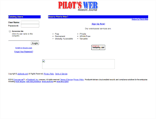 Tablet Screenshot of freemail.pilotsweb.com